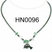 Hematite Dolphin Pendat Beads Stone Chain Choker Fashion Women Necklace